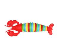 Alomejor Lobster Stress Relief Toy, 3D Printed Plastic, Effective Tool for Anxiety Relief & , Portable Sensory Toy for ADD ADHD Users (Red Head)