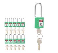 Alomejor Lockout Tagout Lock, Durable Nylon Material (Green)