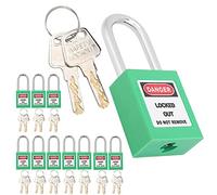 Alomejor Lockout Tagout Lock, Reinforced Nylon and Steel (Green)
