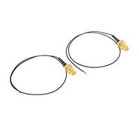 Alomejor M.2 Antenna Adapter Cable 30cm, High Gain for Enhanced WiFi and Bluetooth, Omnidirectional Reception for Wireless Network Cards, 2 Units