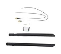 Alomejor M.2 WiFi Card 344 T77H644 BT4.1 Integrated 1200Mbps Speed for 7 8 10 11 Users Interchangeable Antennae (External Antennae)