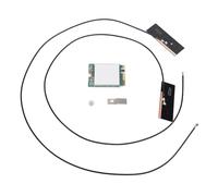Alomejor M.2 WiFi Card 344 T77H644 BT4.1 Integrated 1200Mbps Speed for 7 8 10 11 Users Interchangeable Antennae (Built in Antennae)