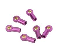 Alomejor M3 Link Stab End Ball Joint Aluminum Alloy Material for 1/10 RC Car Easy to install. (Purple)