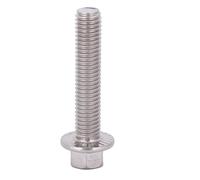Alomejor M8 Flange Screw, 304 Stainless Steel Hex Drive (M8*25)