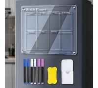 Alomejor Magnetic Calendar for Fridge, Large 40x30cm (Weekly)
