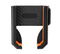 Alomejor Magnetic Car Pent Door to the Upper Car 360 Degrees Adjustable Bracket for Smartphone - Universal Fit for Training in the Gym - Composite Material in ABS Rubber (Orange)