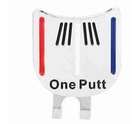 Alomejor magnetic golf ball marker,durable metal mini silver golf marker accessory for golfers course practice driving range tournament