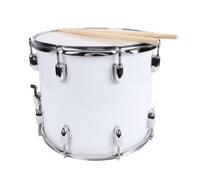 Alomejor Marching Snare Drum with Stainless Steel Shell for School Band