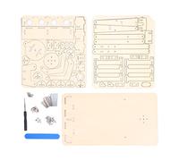Alomejor Mechanical Robot Arm Building Kit for Teaching Projects, 12 Pcs Wooden Set