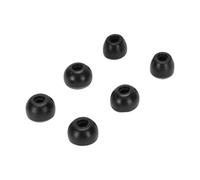 Alomejor Memory Foam Earbud Tips Noise Cancelling Fit for Buds3 Pro S M L Replacement 6 Pairs for All Day Comfort (Black)
