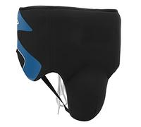 Alomejor Men Groin Guard, New Upgraded Thickening Design for Boxing Muay Thai MMA, with Sponge and Elastic Band, for Martial Arts Training and Sparring (Blue)