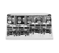 Alomejor Metal 4 -string Bass Bridge Assembly with Adaptability, Saddle Saddle of the Bass for Electrical Ideal for Players