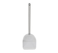 Alomejor Metal Cat Litter Scooper with Long Handle Design, Easy Sifting of Cat Litter, PP Size 13.5x4x45.5cm, Long Term Use (White)