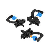 Alomejor Micro Refraction Water Mist Spray Nozzle for Fruit Trees and Greenhouses, 20 Set Atomizing Rotating G Type Nozzle for Irrigation Equipment, 20 X Bracket for Public Green Space