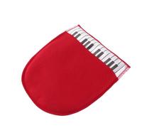 Alomejor Microfiber Cleaning Glove, Soft Lint Free Piano Keyboard Pattern Design, with Comfortable Touch for Musical Instrument Accessory, Easy to Use for Piano and Keyboard Cleaning