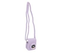 Alomejor Mini 12 Camera Protection Bag, Plush Damping Camera with Suspended Rope, Light Storage Box/Cover for Daily Excursions, Adapted for The Mini -Instant Camra (Purple)