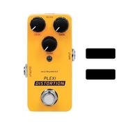 Alomejor Mini Distortion Pedal, Plexi Style Overdrive Effects with True Bypass, for Electric Guitar Blues Rock Metal, DC 9V Power