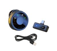 Alomejor Mini Lapel Microphone, Type C Wireless Clamp/Holder On Mics for Mobile Phone Live Broadcast, Portable Noise Reduction, Transmit Distance 30m (1 Receiver with 1 Microphone)