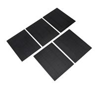 Alomejor Mini Monocrystalline Solar Panel Kit 5W High Efficiency Portable Solar Cells for Electric Toys Outdoor, Dust Weather Proof for Camping, Hiking, Landscape Lighting 5PCS