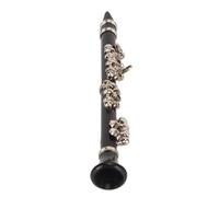 Alomejor Miniature Bass Clarinet Model Exquisite Craftsmanship for Desk Display ABS Plastic 3.15in Gift Box