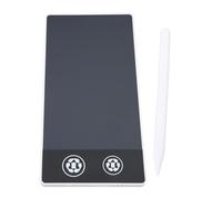 Alomejor Miniature LCD Writing Tablet, Hand Painted Erasable Drawing Board for Adults and Kids, 6.5 Inch Electronic Graffiti Art Pad for Home Office, CR2016 Lithium Battery (White)