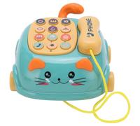 Alomejor Mobile Mobile Phone with High Sound and Material Resistant Material, an Analog Phone Adapted to Children over 18 Months of Age (Green)