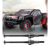 Alomejor Model-based Front-wheel Drive Shaft for RC Car, 2PCS-aluminum Alloy Wave, Suitable for 1/12 12428/12423 (Black 0090BL)