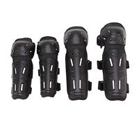 Alomejor Motorcycle Elbow Knee Pads, 4Pcs Adjustable Motocross Protective Guards with PE Shell and Velvet, High Impact Resistance Ventilation, for Men Women Adults Riding Cycling Skiing