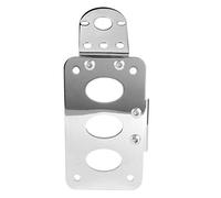 Alomejor Motorcycle License Mount, Aluminium Alloy License Plate Frame Side Mount Tail Light Bracket 100 X 180mm, Horizontal or Vertical Left Right Setup for Motorcycle Refitting (B(silver))
