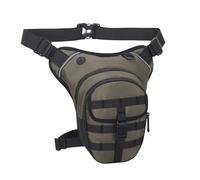 Alomejor Motorcycle Thigh Bag, Multi-Functional Rainproof Leg Pack with MOLLE Webbing, Adjustable for Outdoor Sports and Hiking, Ergonomic Design 31x28x9cm (Green)