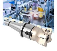 Alomejor MT2 FMB27 Collet Chuck Holder High Face Mill Cutter for CNC Milling 50mm Size with 4PCS Inserts (#1)