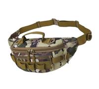 Alomejor Multifunctional Fanny Pack, Large Capacity Waist Bag with Adjustable Straps and Breathable Mesh, for Running Hiking Cycling Travel Outdoor Sports (cp)