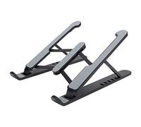 Alomejor MultiPosition Notebook Bracket for 11-17 Inch Laptops with Adjustable Height and Cooling Functionality (Black)