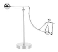 Alomejor Newtons Pendulum Cradle Educational Toy for Stress Relief and Learning At Home Office Decor Metal Surfing Little Man (Little Prince of Skiing)