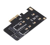 Alomejor NGFF M.2 to PCIe Adapter Card, High Compatibility, Dual M Key and B Key Support for 2242 2260 2280 SSDs, Easy Installation, 1 Unit