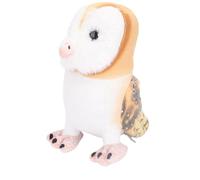 Alomejor Nice Plush Pump Owl for Children's Decoration, the Hand Is an Animal Stuffed with Soft Owl, Life -like Details, Ideal for Pet Hysteries (Light Brown)