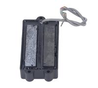 Alomejor Noiseless Dual Coil Bass Guitar Pickup, Plastic Metal Magnet Material, Suitable for 4 String Closed Electric Bass