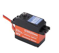 Alomejor Numerical Servo From Enges to Torque Metal Equipment for the 1/10 1/8 RC, Futaba JR Hitec Compatible Car, Double Bearing, Durable Precision, Short Rascals, Silicone Loop, 2S 2S Power Supplies