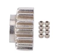 Alomejor OpenGear Guitar Tuners Gears, 15 Teeth Hex Hole Replacement for Guitar Bass Ukulele, with Universal Mounting Pegs (Silver)