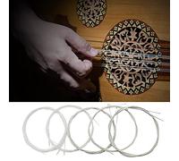 Alomejor Oud Strings Set Durable Lightweight Resonant Sound Quality for Music Enthusiasts Nylon Silver (10strings)