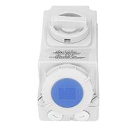Alomejor Outdoor Socket 32A 3 Pin IP67 Industrial Interlock Switch Socket for Rainy Weather Outdoor Use Durable PC Material