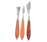 Alomejor Palette Knife Set Durable Mixing Spatula Blades for Painting 3 Piece for Ceramics Pottery Wall Decoration 0 5 14 for Artists