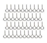 Alomejor Pearl Screw Eye Peg Pin Premium Jewelry Connector for DIY Making 200Pcs for Handmade Jewelry Accessories (Silver)