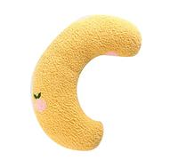 Alomejor Pet Neck Pillow Soft Comfortable Cat Dog Pillow Defend Spine Improve Joint Relief for Sleeping, for Friends and Family Kitty Little for Cats Fleece Material (Yellow)