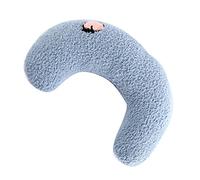 Alomejor Pet Neck Pillow Soft Comfortable Cat Dog Pillow Defend Spine Improve Joint Relief for Sleeping, for Friends and Family Kitty Little for Cats Fleece Material (Blue)