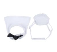 Alomejor Pet Sailor Suit Cotton Cat Adjustable Hat and Cloak Set for Christmas Decoration, Cute and Unique Costume for Cats and Kittens, Fabric and Accessories for Festive Events