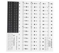 Alomejor Piano Stickers, Removable Keyboard PVC Adhesive Labels with Glossy Surface for 37 49 54 61 88 Key Pianos, Electronic Organs (Black)