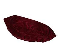 Alomejor Piano Stool Cover, Soft Golden Velvet Bench Cover with Beautiful Lace for Dust Proof Upright Piano Chairs, Foldable Light and Stain Resistant (Crimson)