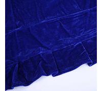 Alomejor Piano Stool Cover, Soft Pleuche Cloth with Symmetrical Wrinkled Edging Lace, Machine Washable, for Dust Protection and Storage (Blue)