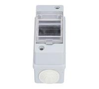 Alomejor Plastic Distribution Box for Circuit Breakers, 2 Way Design